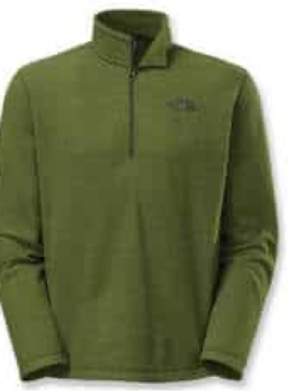The North Face Moss Green 1/4 Zip Fleece Jacket